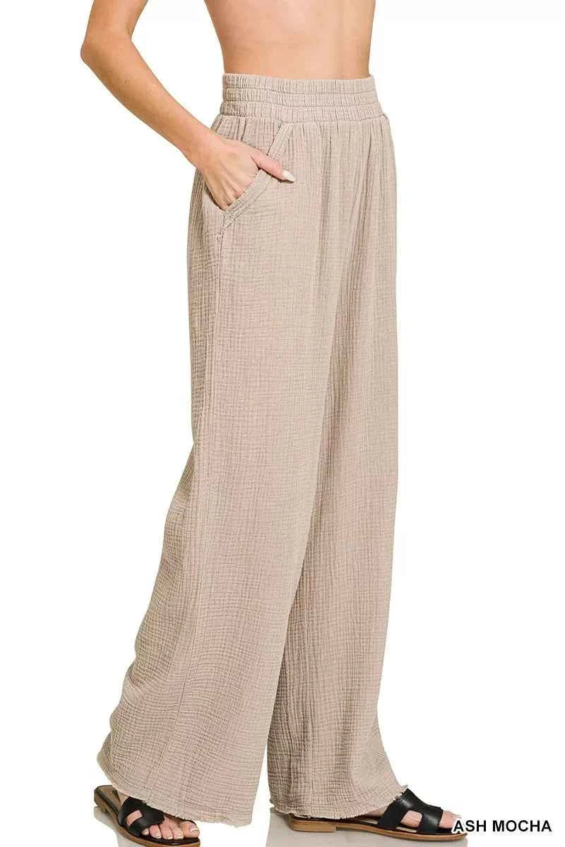 Zenana Double Gauze Lounge Pants 092092ce8e724fbeb31c7e971293ee5b-Max-Origin