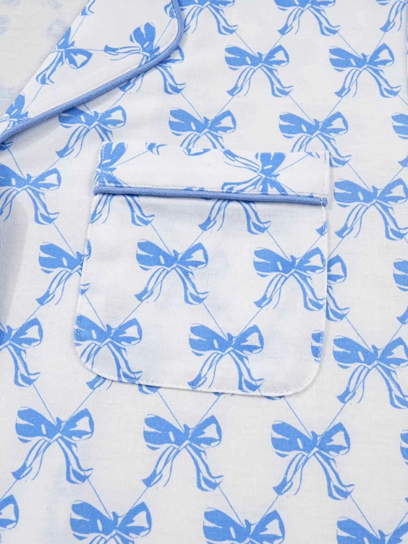 Bow Print Long Sleeve Shirt and Pants Pajama Set 09306c3fdea84ede938e1c45c021d383-Max-Origin