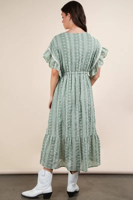 VERY J Embroidered Boho Ruffled Midi Dress 093544fb9bc244709df61d34c65e803e-Max-Origin