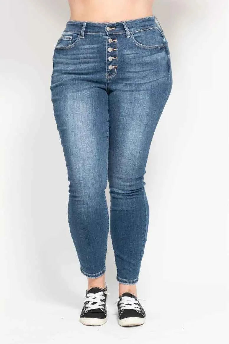 Judy Blue Full Size High Rise Button Fly Skinny Jeans Plus Size 0954f480-e20f-472b-bbf5-e9a28c346733-Max-Origin