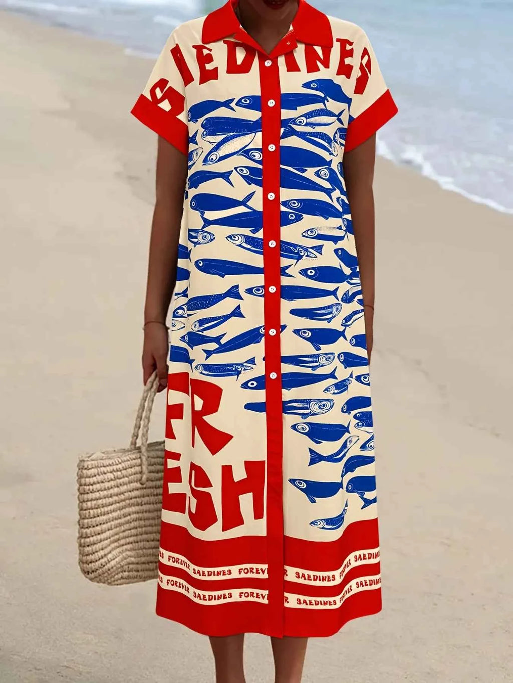 Printed Button Down Shirt Dress 0959f025-2f60-4013-9985-d1bf97502fef-Max-Origin