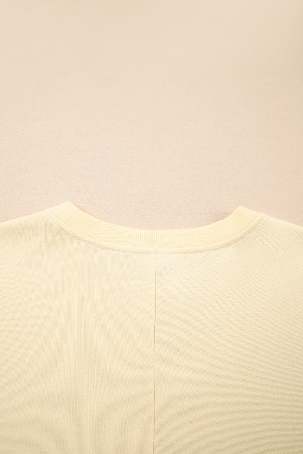 Apricot Fake Two-Piece Waffle Patchwork Sweatshirt 0968a39b1f234ae4