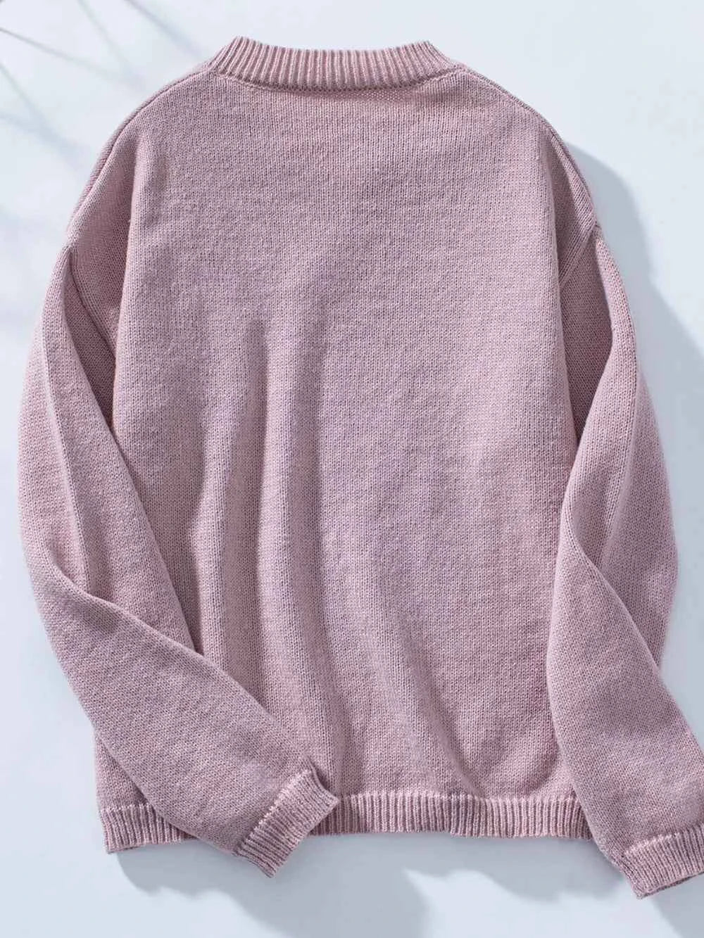 Pocketed Notched Long Sleeve Knit Top 096a70fb-1435-40e7-9e12-4994a97e207c-Max