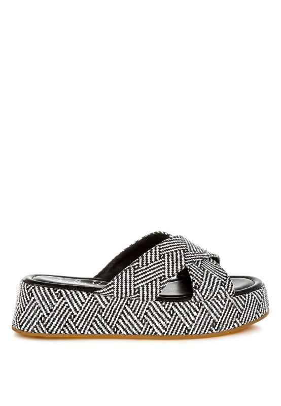 Modura Raffia Flatform Slip Ons 096c700f-1158-4b24-831c-dd18f24b6089