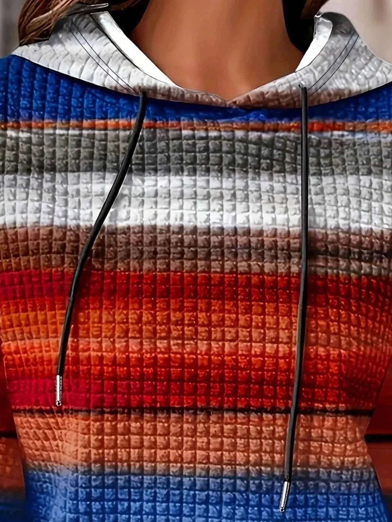 Drawstring Striped Kangaroo Pocket Hoodie 097d11bf-e605-4dec-8131-7f4384fb1012-Max-Origin