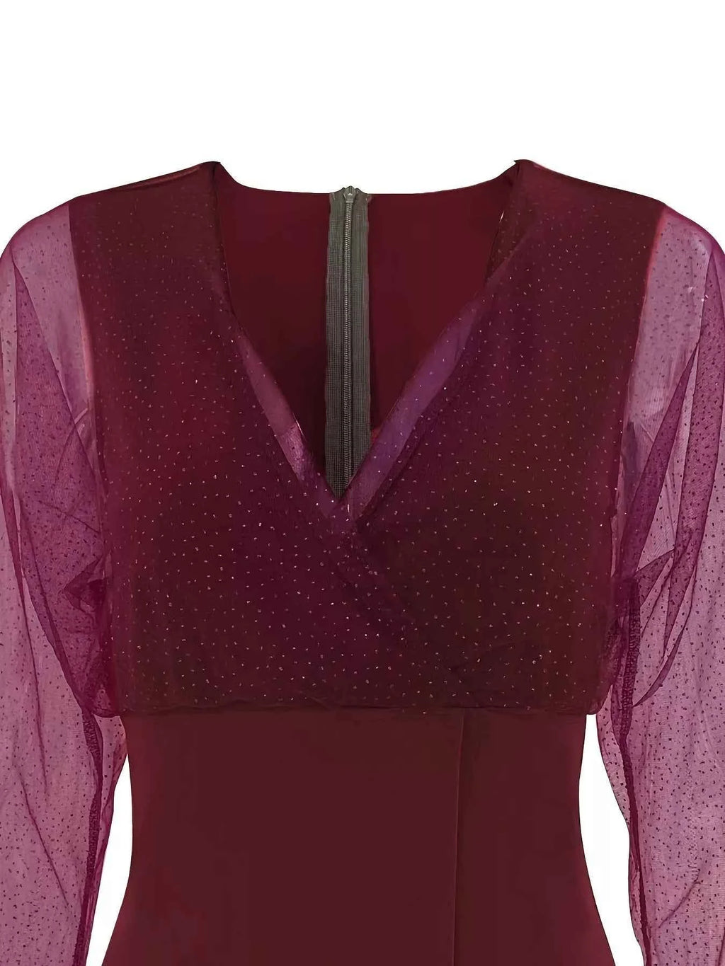 Glitter Mesh Long Sleeve Mini Dress 099bfb26e20446cbb94fb0c523fae57a-Max-Origin