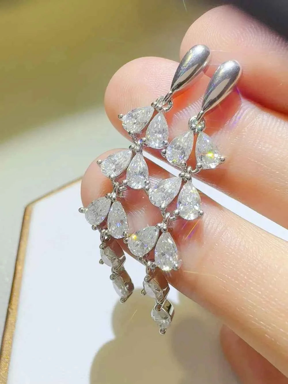 6 Carat Moissanite 925 Sterling Silver Bar Earrings 09d3d21d-ce07-4fbd-bc65-48725a7c7ba7-Max