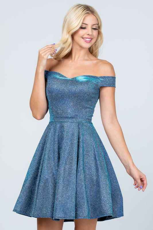 Off the shoulder skater dress jaquard 0_acf1c1dc-33aa-4956-a581-7dd8445acf8d