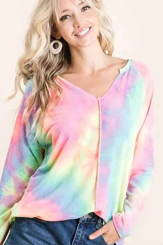Long Sleeve Tie-Dye Terry T-Shirt 0a102411eecd4c0784b9bd7b94270faa-Max-Origin