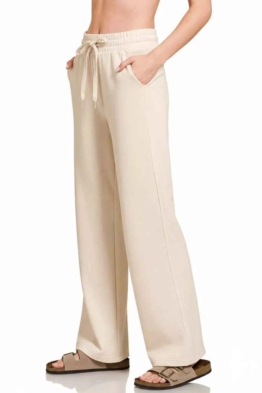 Zenana Scuba Drawstring Wide Leg Pants 0a226882-e0f5-4eae-9997-5678db8cc6e8-Max-Origin