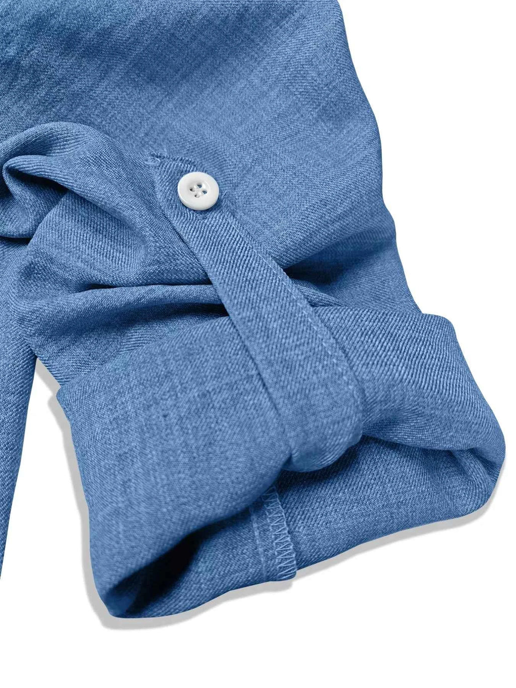 Casual Notched Roll-Up Sleeve Blouse 0a33083b-2b2e-4a0c-bf65-c15086720266-Max-Origin