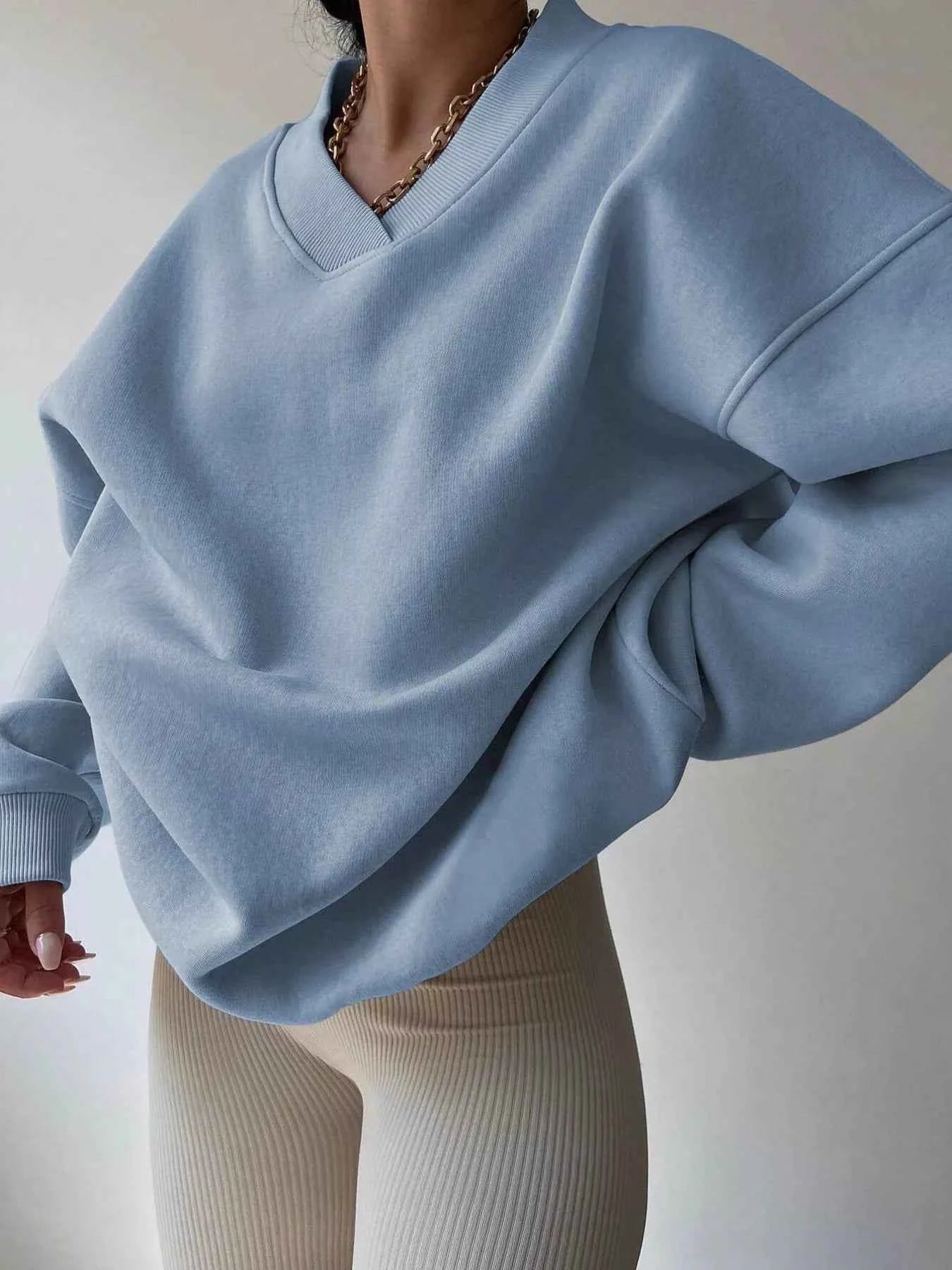 Dropped Shoulder Long Sleeve Oversized Sweatshirt 0a34b17da14447f5b74e50e8bbe6dafa-Max-Origin
