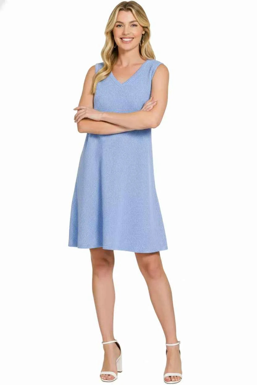 Zenana Raised Rib Sleeveless Mini Dress 0a38b16b-7d3e-4ec4-a96e-8988434ae353-Max-Origin