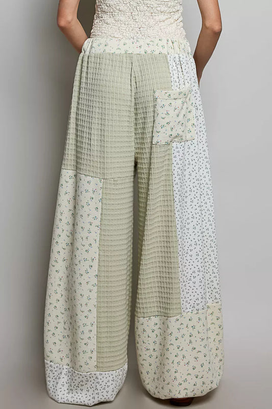 Patchwork Mixed Knit Wide Leg Pants 0a4a3f75-a898-4f53-b84a-cf7781356677-Max-Origin