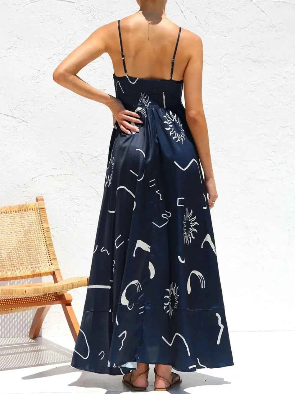 Printed Square Neck Cami Maxi Dress 0a8088e6-16ff-40c1-8035-56443ad0e26b-Max