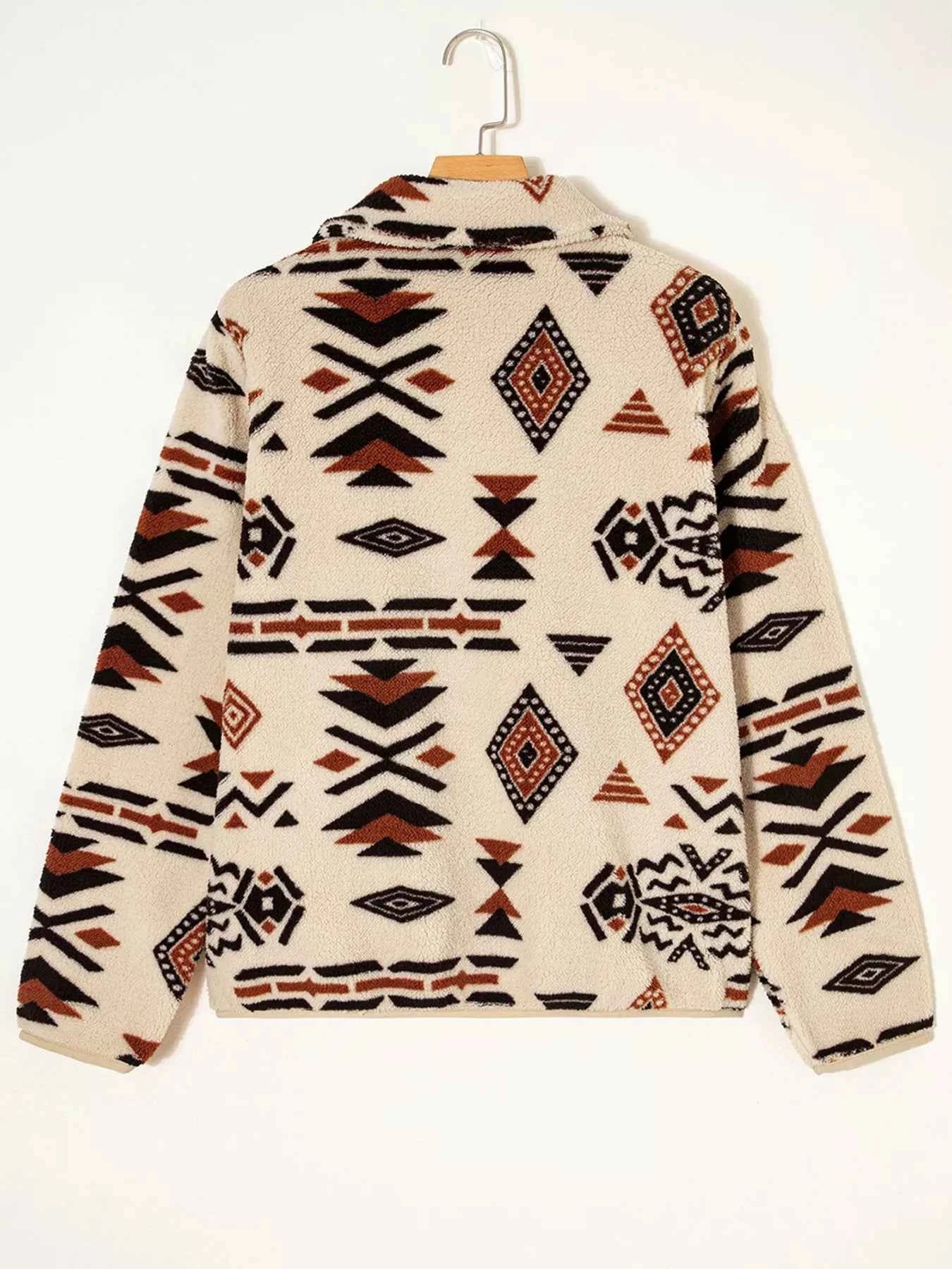 Western Aztec Half Zip Plush Sweatshirt 0ac3608f92dd4c719a2ce9f29ed8ab9f-Max-Origin