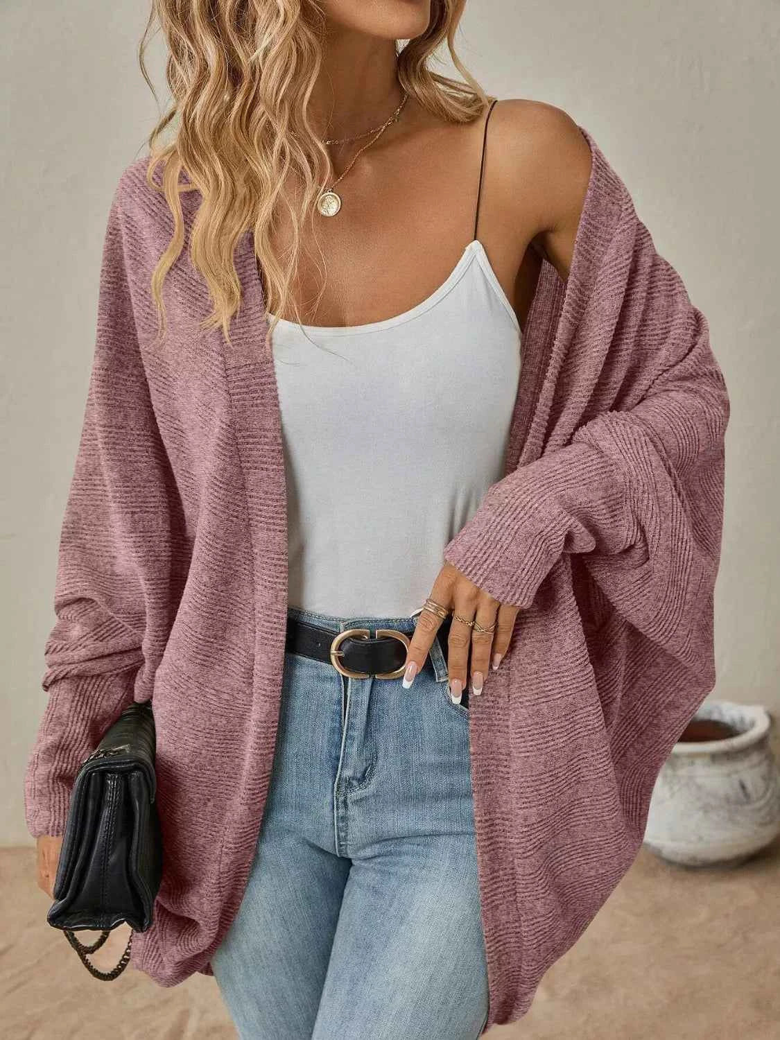 Casual Knit Open Front Cardigan 0acd0e9f-6acf-4846-9f2d-03d8e212b3c4-Max-Origin