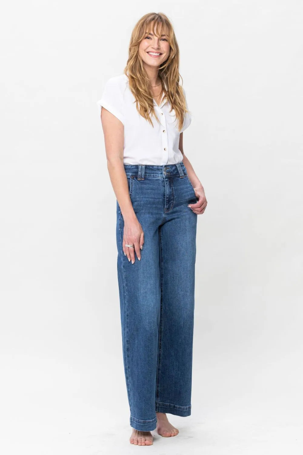 Judy Blue Full Size Double Button Wide Leg Jeans 0acd3b95-6dcc-49ad-95af-7bad7fc16207-Max