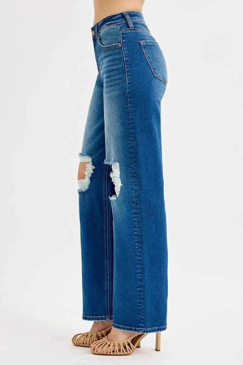 RISEN Full Size Mid Waist Fit Boyfriend Knee Distressed Jeans Plus Size 0ada5267b56e468fbd77e996fd0d0cab-Max-Origin