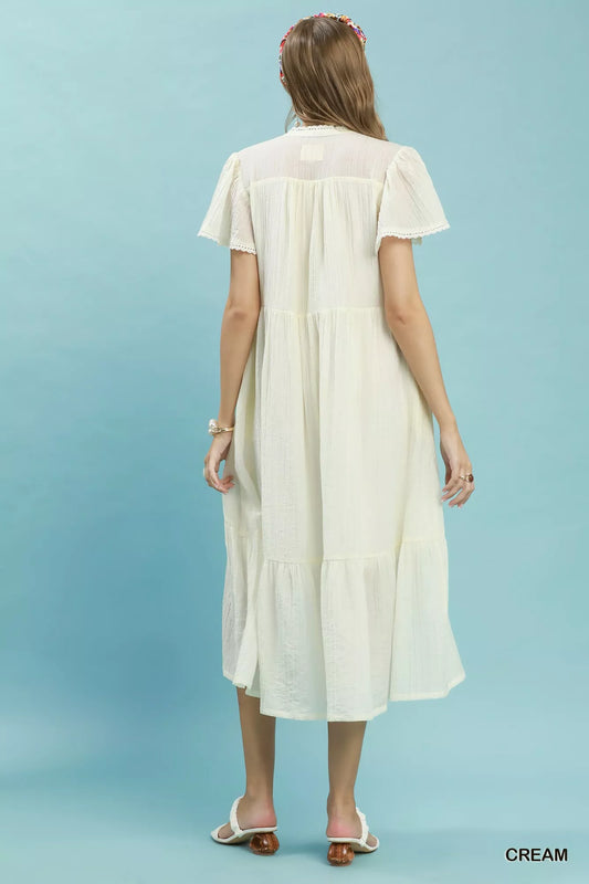 Textured Tiered Midi Dress with Side Pockets 0af01ad5-b77d-473d-850b-3ffb3de521f2-Max-Origin