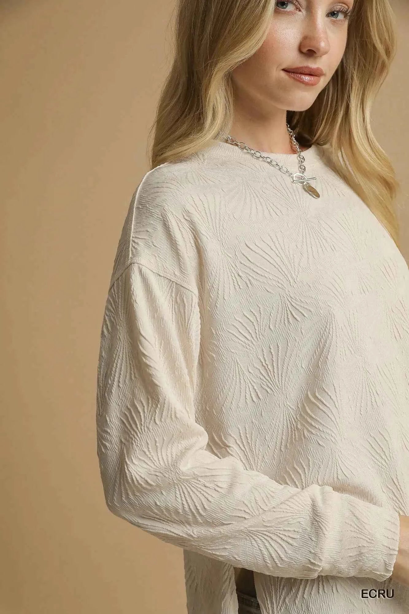 Textured Knit Long Sleeve Top 0b0bf6db-8c84-4995-bc0b-c3fad77e6ce3-Max-Origin
