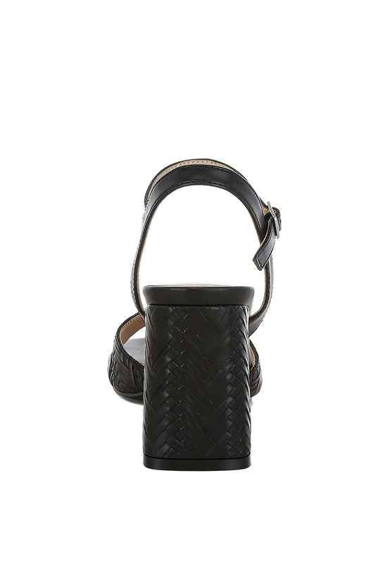 Elana Textured Faux Leather Heels 0b428fca-9a4e-4932-862d-d17f6bf32076