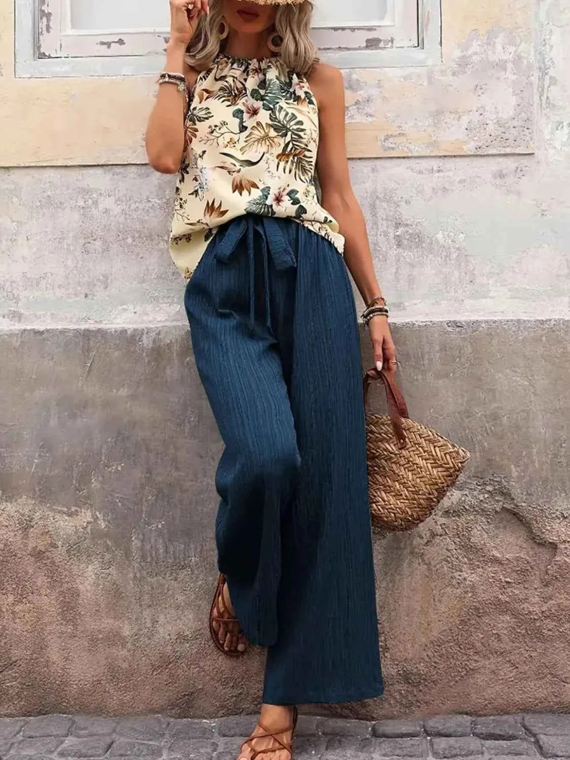 Printed Tank Top and Wide Leg Pants Set 0b471962-ecfa-4dcf-8525-c4195363a0a6-Max-Origin