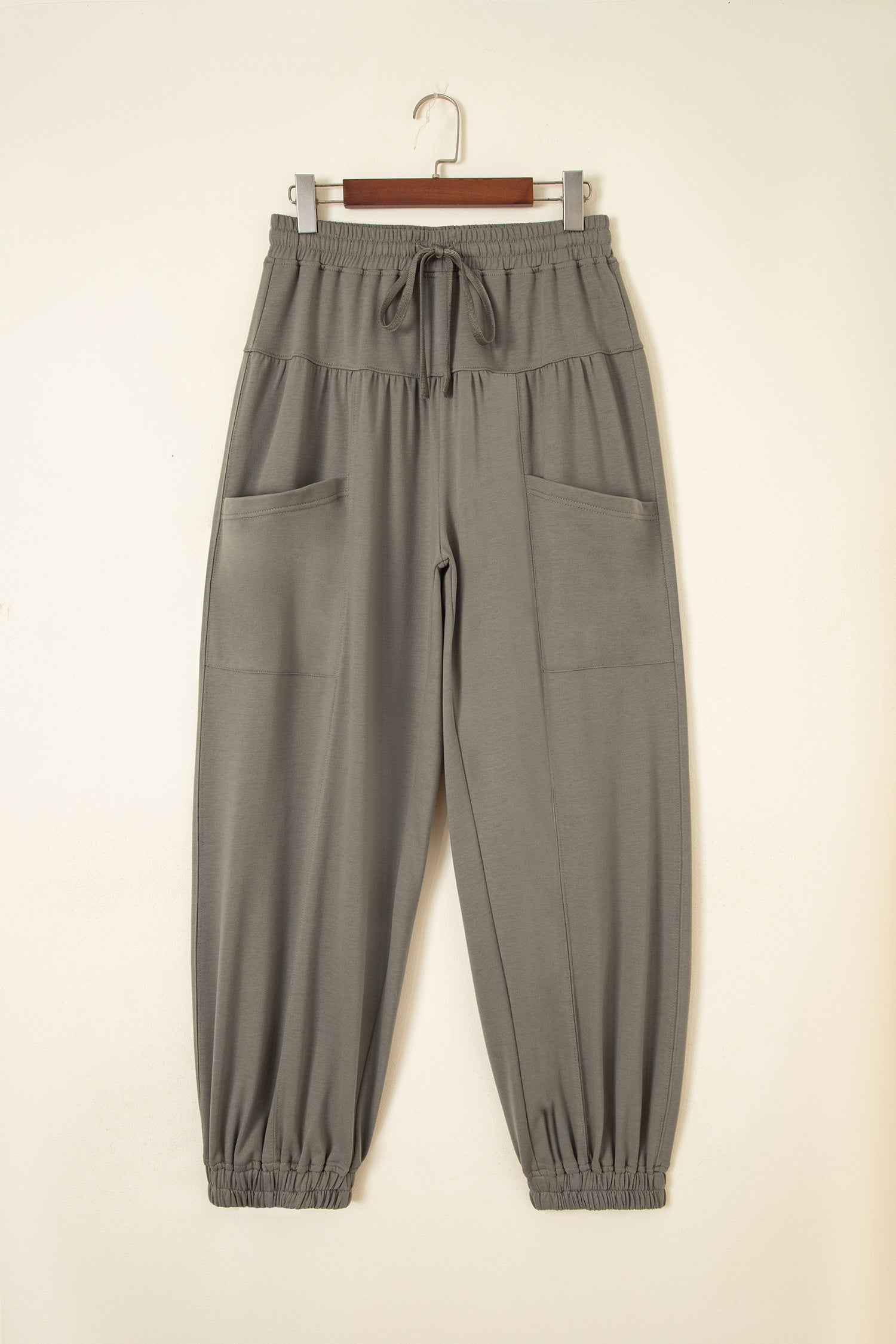 Seagrass Elastic Waist Drawstring Wide Leg Full Length Pants 0b7f814e39373cdf