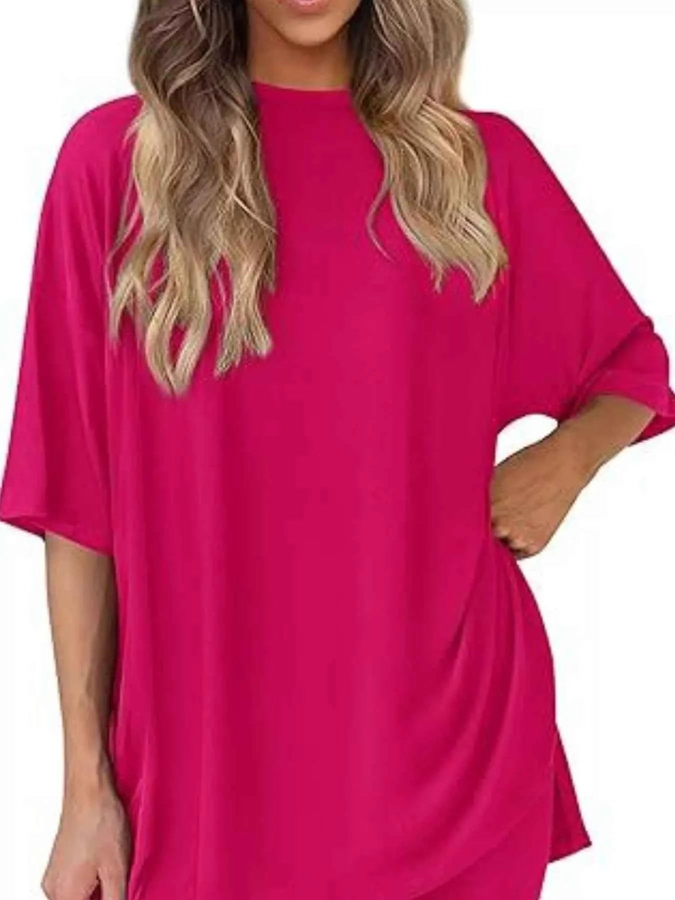 Full Size Half Sleeve T-Shirt and Shorts Set Plus Size 0b808092-fbc1-4b8f-b1bb-b600c0d40cec-Max-Origin