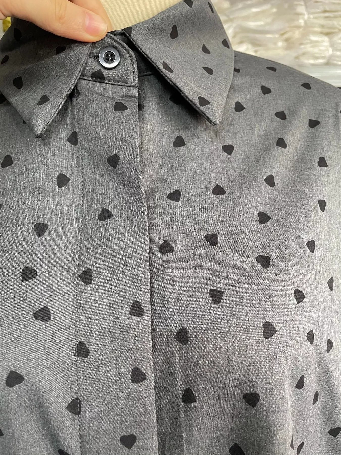 Heart Print Button Up Flounce Sleeve Shirt 0b80ba1edfcf450f9e6d08d52e2c175c-Max-Origin