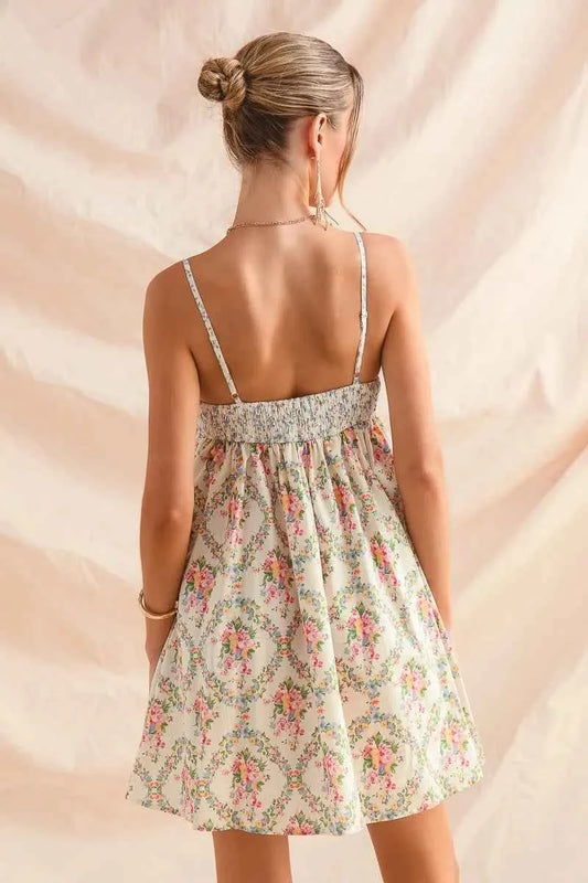 Mixed Floral Print Sleeveless Mini Dress 0b848bddd94440d78b29938fc591b6e4-Max-Origin