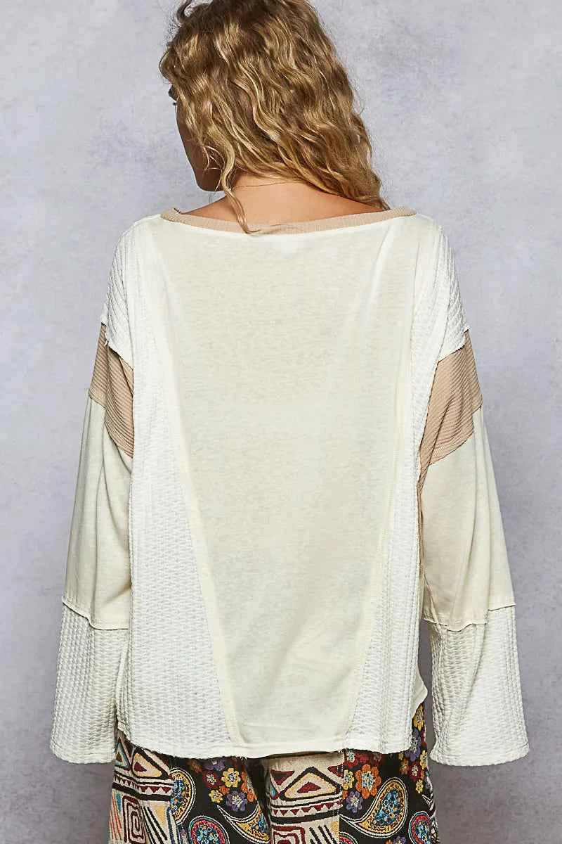 POL Contrast Round Neck Long Sleeve T-Shirt 0b9e4db9-e56f-4396-ba73-3ce02a333413-Max-Origin