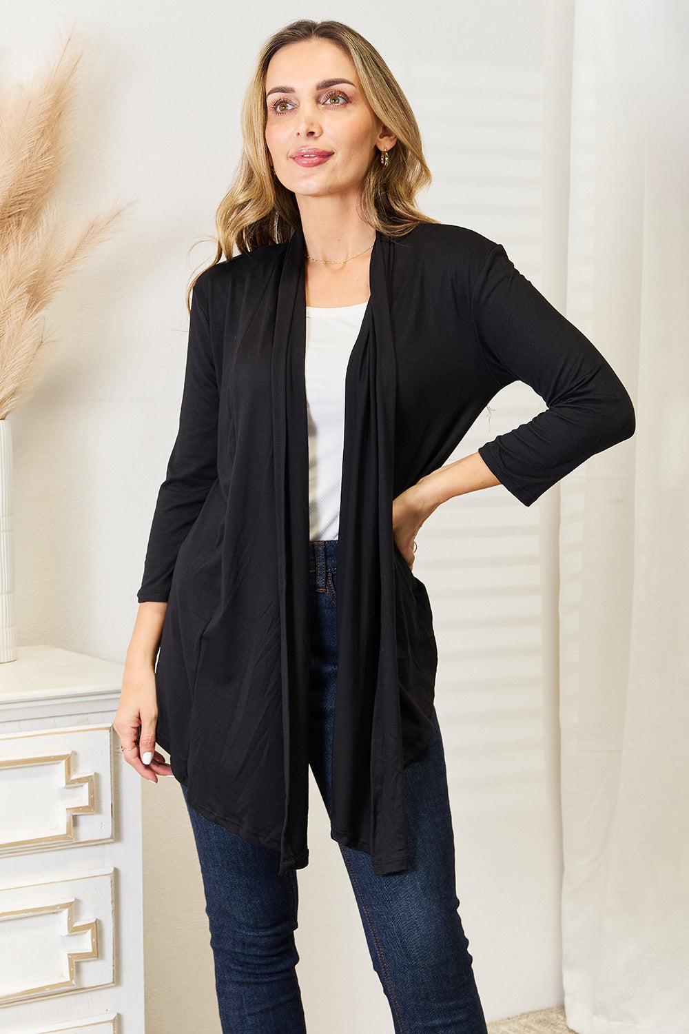 Culture Code Full Size Open Front Cardigan 0bb636ae98ba40c69fd38d4893623861-Max