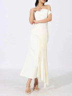 Single Shoulder Pleated Dress 0bc38659-2bea-4cb4-ac8f-a565b77446d6-Max-Origin