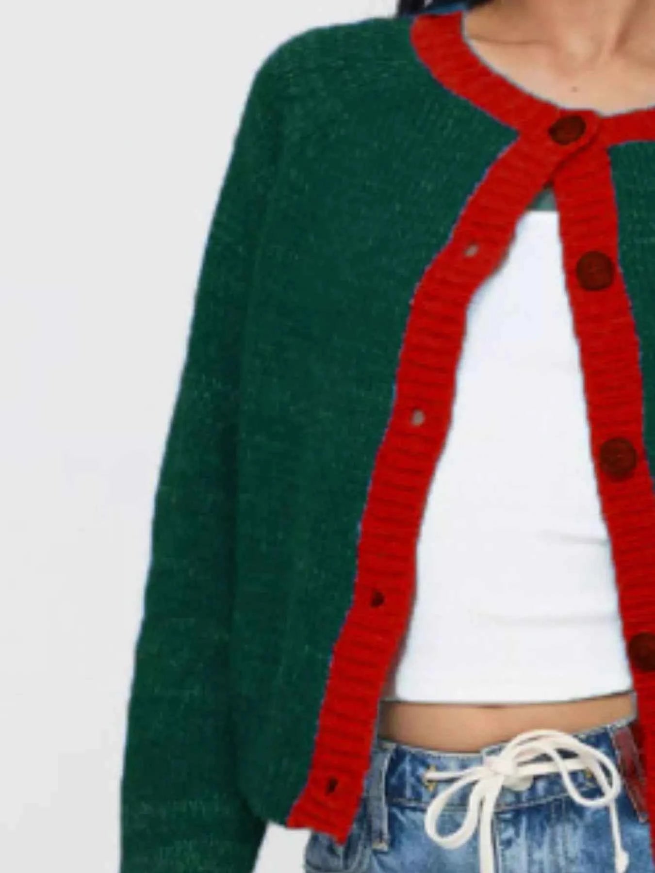 Contrast Trim Button-Up Cardigan 0bdc3941-b5fa-490a-b86e-372e3bd3d8d9-Max-Origin