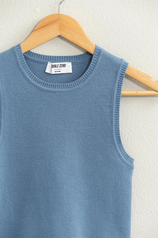 Ribbed Knit Cropped Tank 0bdfb3b4-d3aa-4ed8-a634-a502ad4088fd-Max