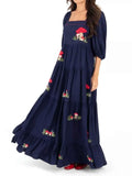 Square Neck Tiered Maxi Dress Dark Blue 0bec769d-cdb0-4fb3-8ccd-e83a97732c31-Max-Origin