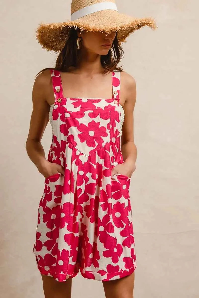 BiBi Floral Prints Tuck Detail Short Overall With Pockets 0c02756bfa244404b1d12d0048db3ebf-Max-Origin