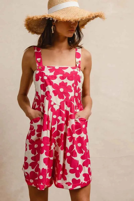 BiBi Floral Prints Tuck Detail Short Overall With Pockets 0c02756bfa244404b1d12d0048db3ebf-Max-Origin