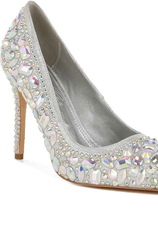 Iceout Diamante & Rhinestone Embellishments Pumps 0c075902-3e1d-4578-8700-50f822574fd2_fe2e978b-8140-4142-9368-01a36c2533fa