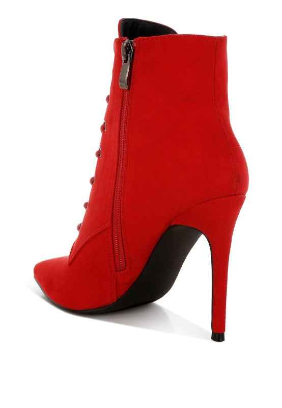 Nesta Stiletto Heel Lace Up Boots 0c093304-6682-4b03-b984-aea4a9fb185d