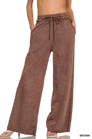 Washed French Terry Sweatpants BROWN 0c0b0006-3c63-4b80-90a1-eac15cef500a-Max-Origin