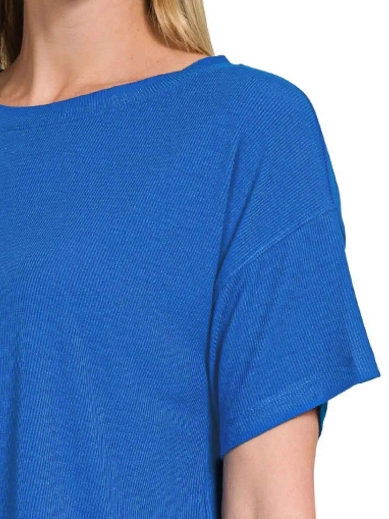 Zenana Ribbed Round-Neck Crop T-Shirt 0c26f911-3ea3-48ab-9fa5-409ea1d35dc0-Max-Origin