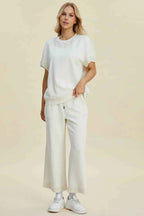 Double Take Full Size Pearl Detail Round Neck Top and Pants Set 0c42e02a-b9b4-41be-9eb1-7767a66485bc-Max