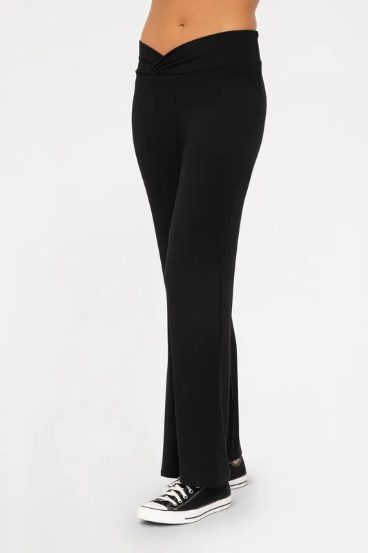 Mono B Cross Pleat Flare Pants 0c53b294-19fe-4a7f-b426-5b91347fc6dc-Max
