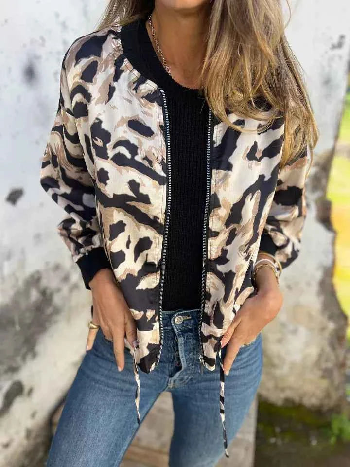 Full Size Animal Print Lightweight Zip Up Jacket Plus Size 0c5b5890-88b6-448f-8d9c-7b474af05d23-Max-Origin