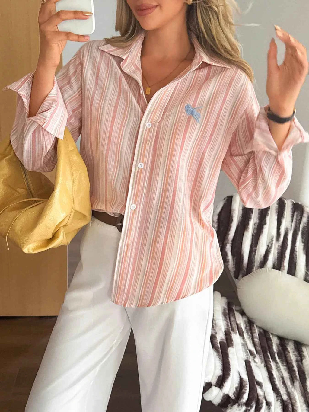 Striped Button Up Long Sleeve Shirt 0c6709ba54a347b99e31e18cca262aa6-Max-Origin