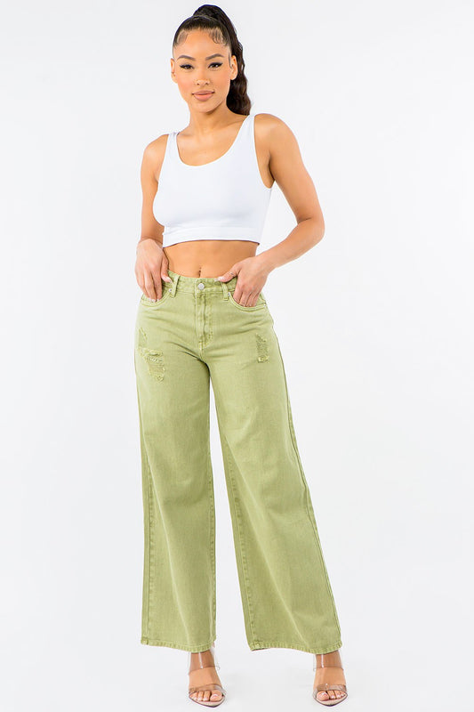 High Waist Distressed Wide Leg Jeans 0c81fd23-e3ac-4d36-b2d0-4cc390107567-Max