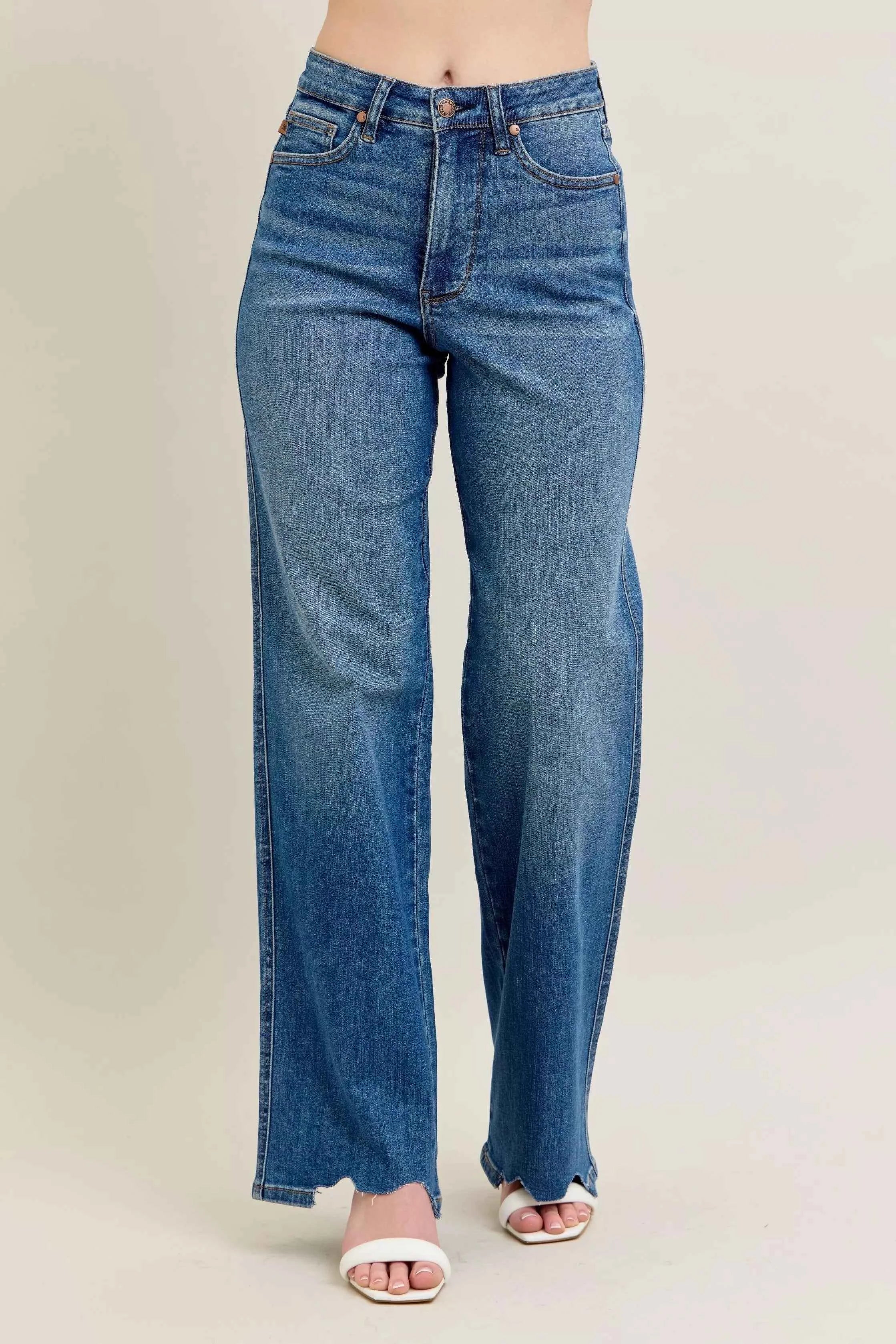 Judy Blue Full Size High Waist Tummy Control Chew Hem Destroy Wide Jeans Plus Size 0ca7c325b03d43f39cd5f185f387a389-Max-Origin