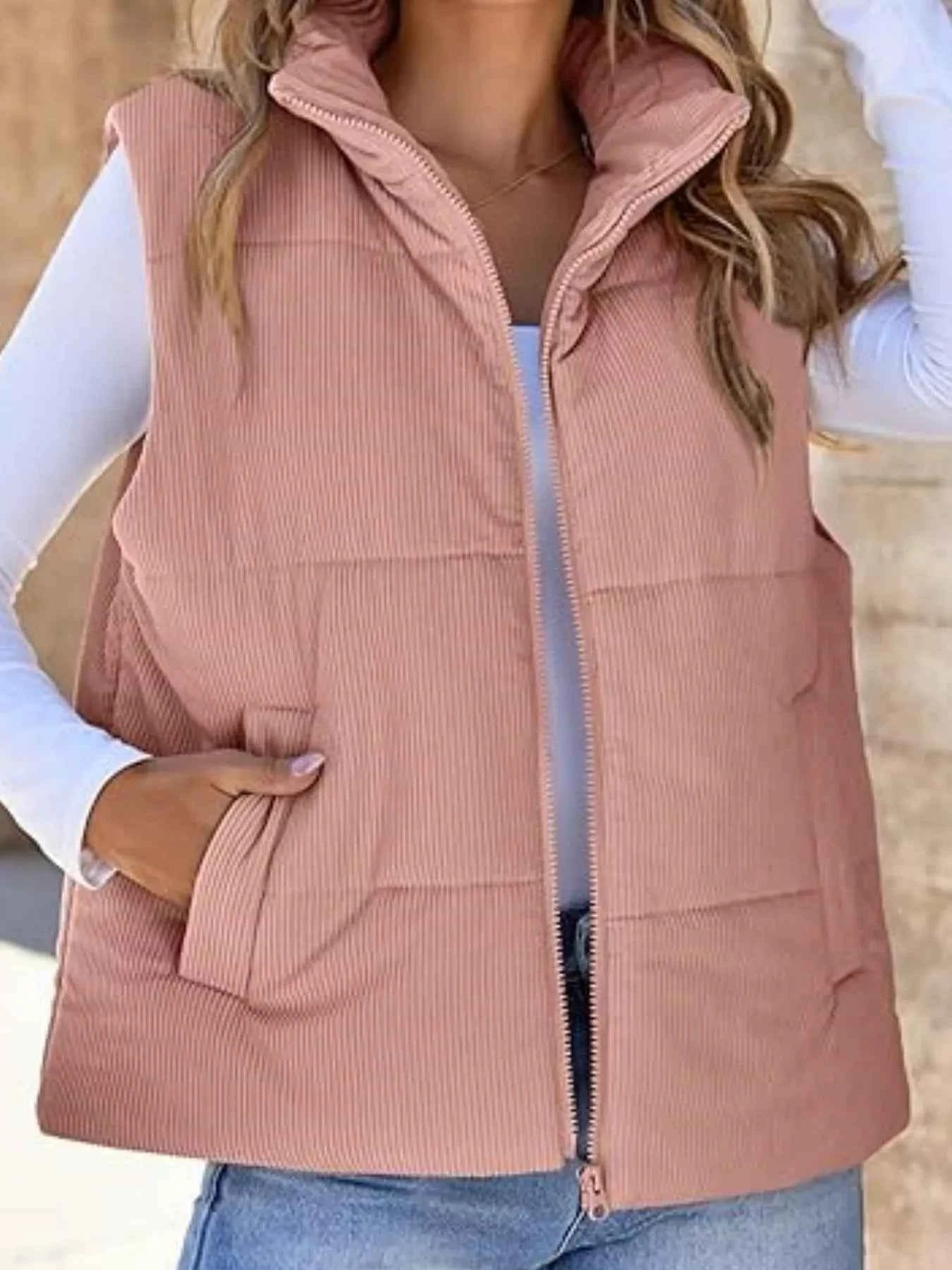 Corduroy Zip Up Vest Coat 0cb026fc-8d25-4375-a3b2-0f09f1aac3ac-Max-Origin